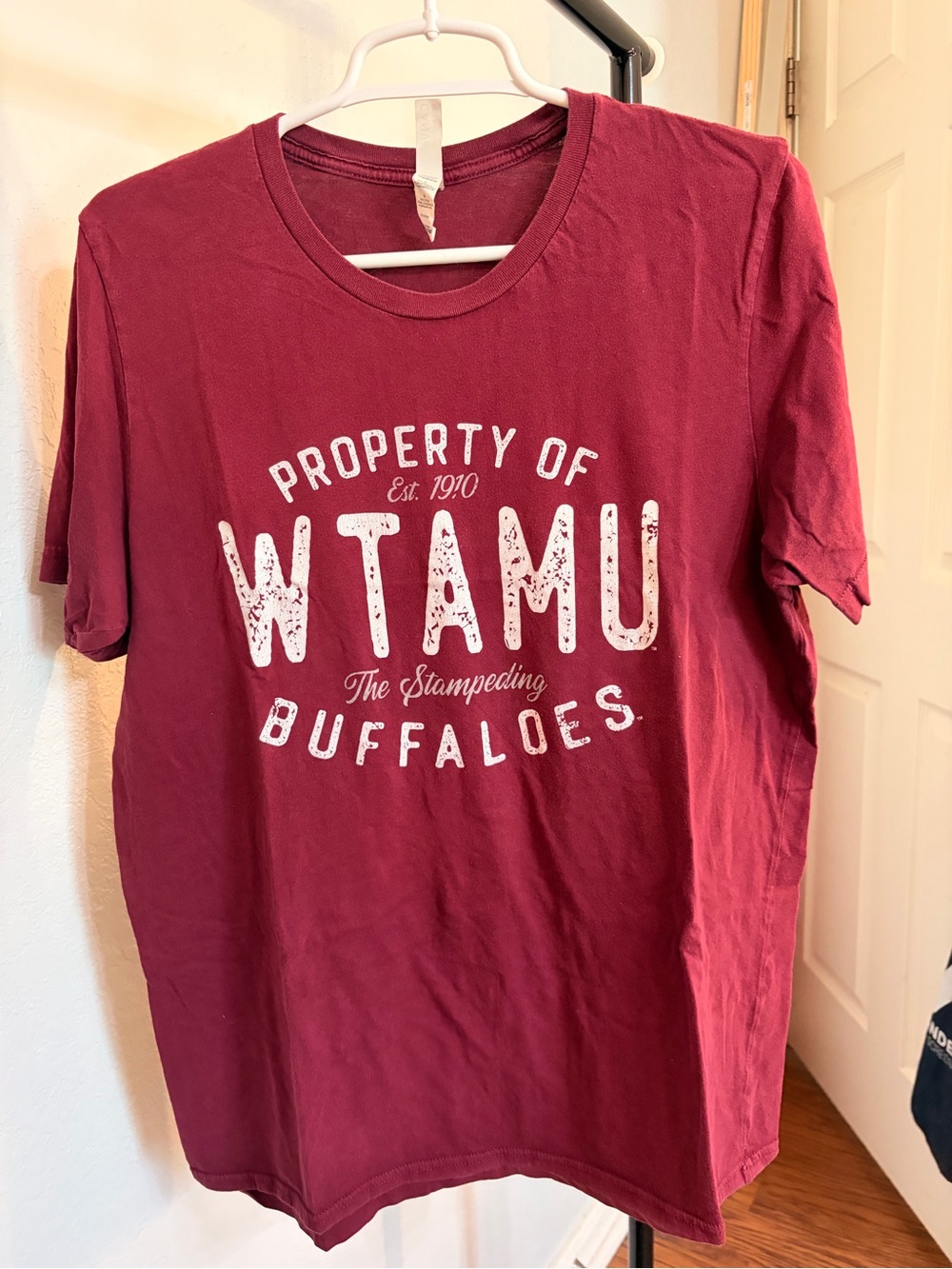 WTAMU Stampeding Buffaloes Maroon Graphic Tee